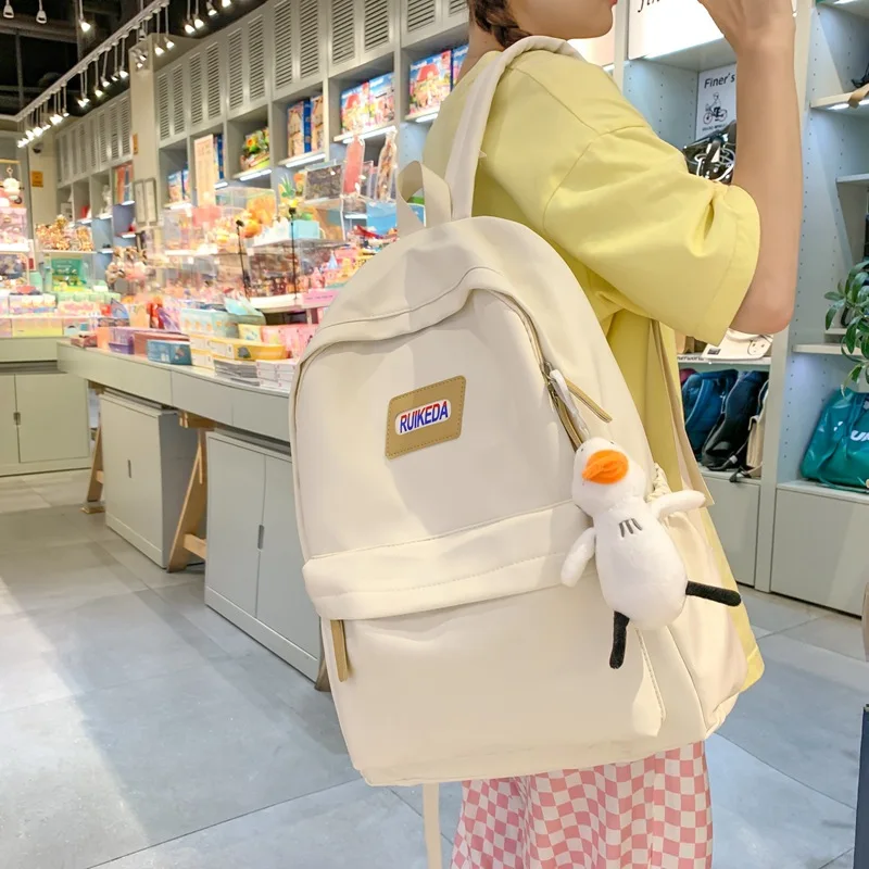 

College Student Backpack School Women Nylon Korean Bagpack