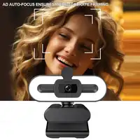 Full HD 1080P 2K 4K Webcam with Microphone PC Laptop Auto Focus Webcam Live Streaming Flexible Live Broadcast and Light Webcams - Image 5