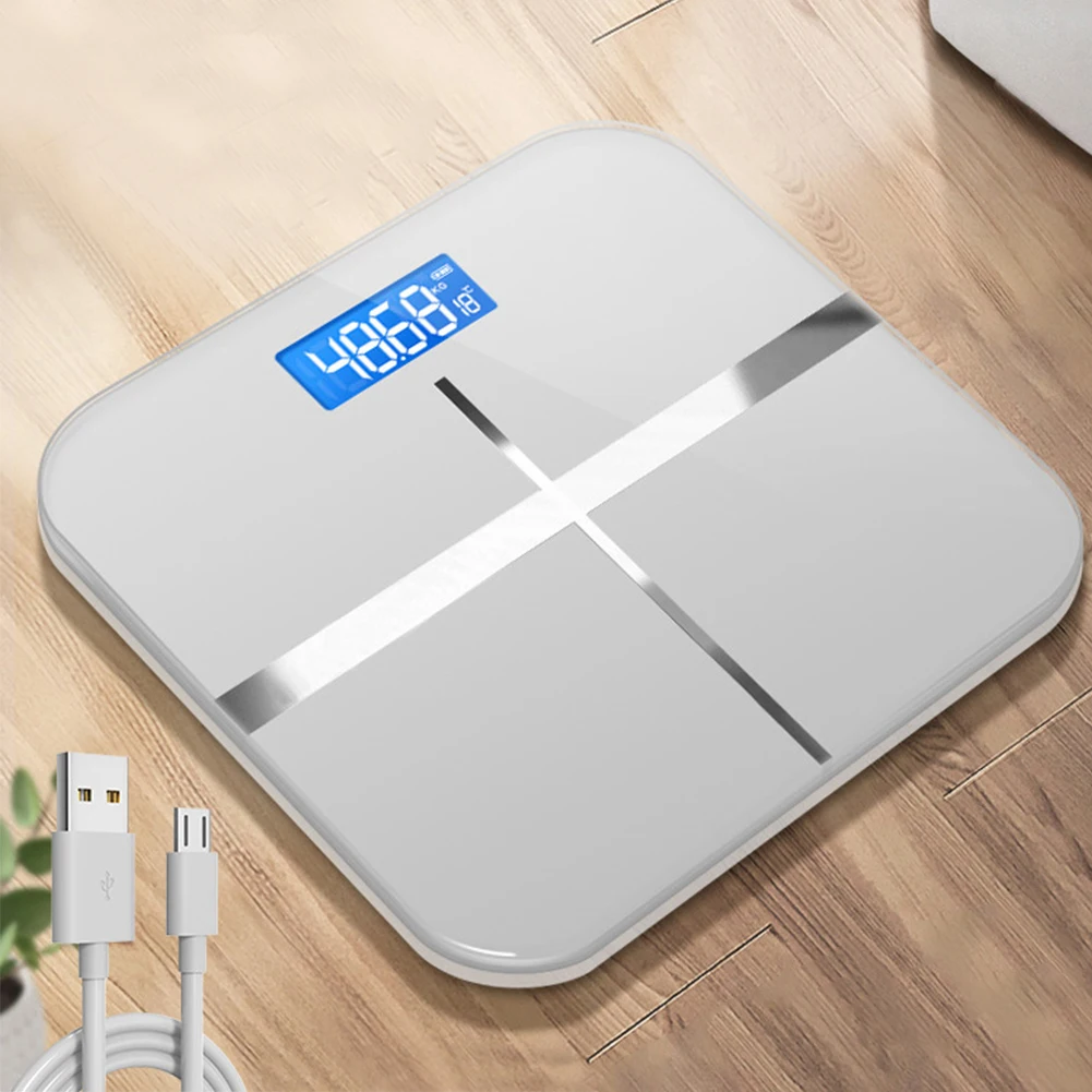 1pc Smart Body Weight Scale For Home Use, Small Size, Durable And Accurate,  Rechargeable Electronic Scale Measures High Precision Body Fat Weight