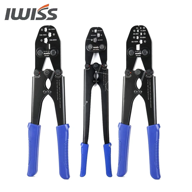 IWISS-crimpadora de cables eléctricos, herramientas para terminales de  batería OEM sin plomo, IWS-5100A, IWS-8200A, IWS-25500A, barril abierto -  AliExpress