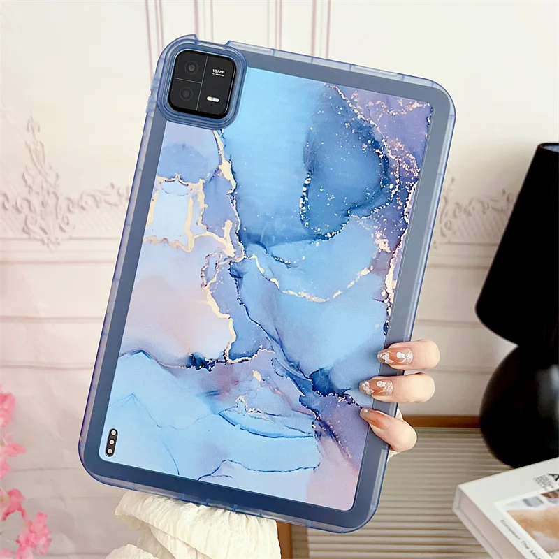 

Tablet Cover For Xiaomi Pad 6 Pad6 11 inch 2023 Mi Pad 5 6 Pro Marble Printed Soft TPU Transparent Case For Xiaomi Accessories