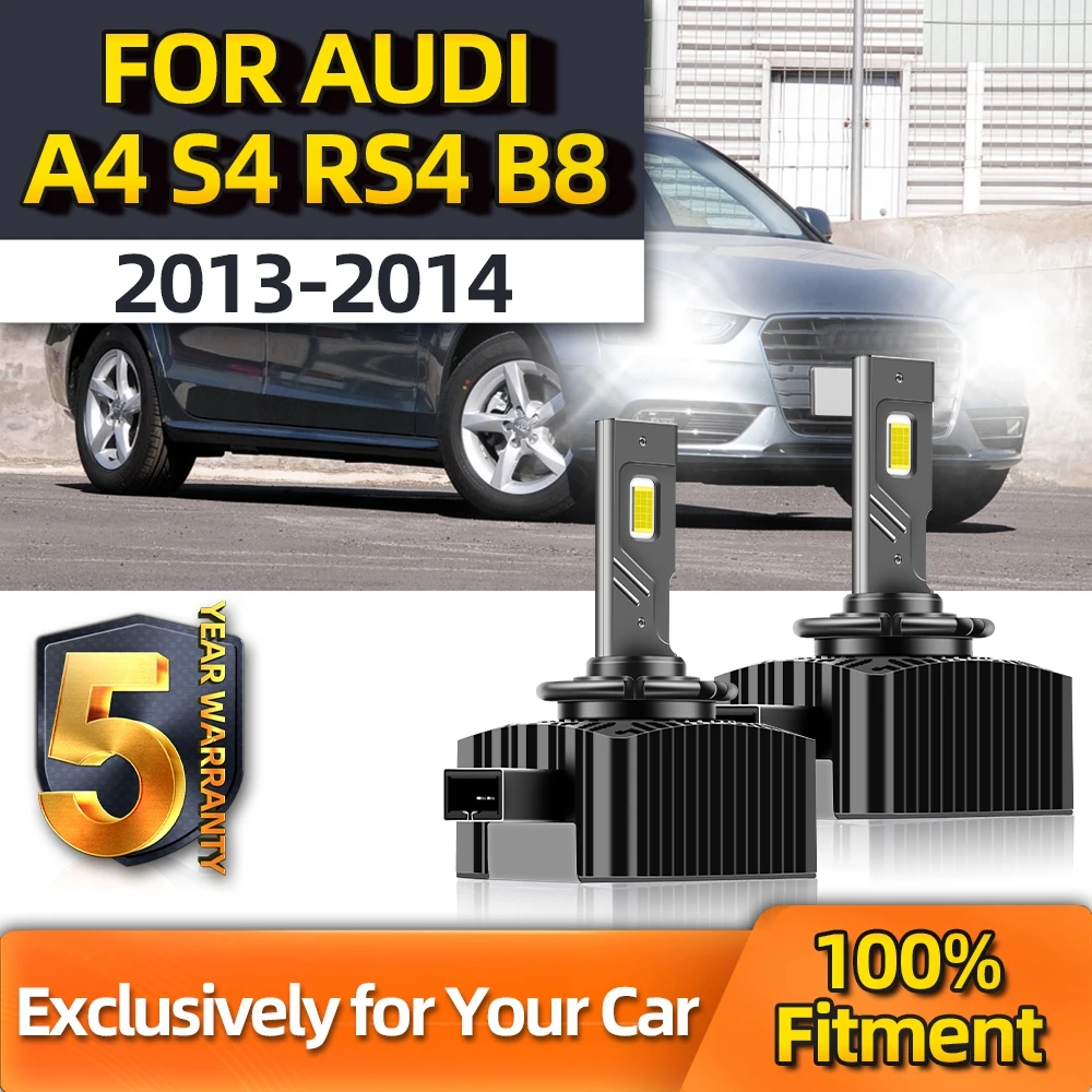 

TEENRAM D3S Car Light Led Headlamp Hid Kits 6000K Headlight Bulbs 30000LM 110W Turbo Bulbs For Audi A4 S4 RS4 B8 2013 2014