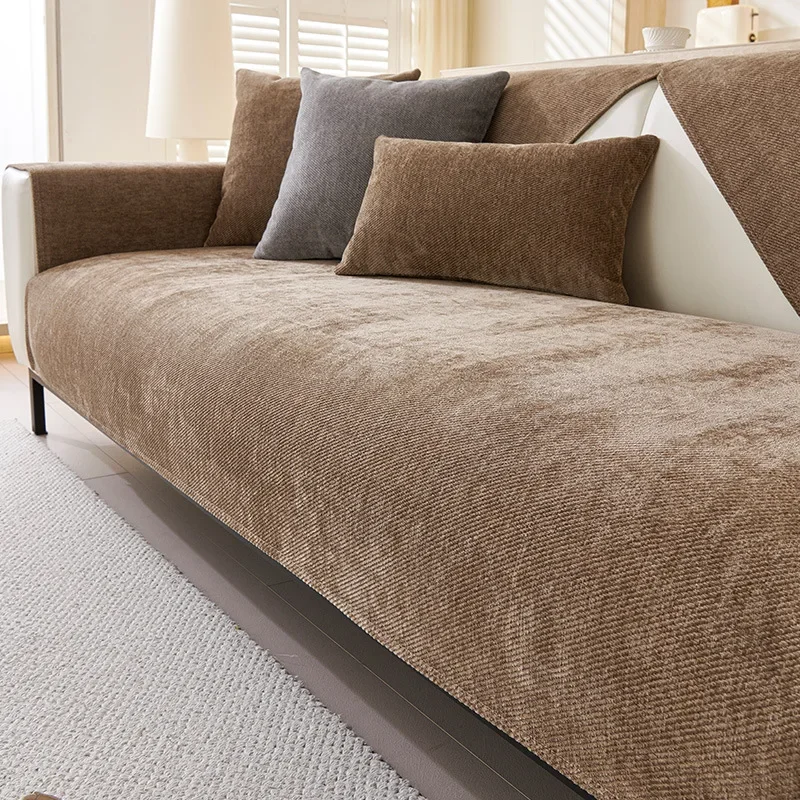 Solid Color Waterproof Chenille Sofa Cushion image 2