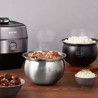 Supor Electric Pressure Cooker 5 Liters IH Electromagnetic Heating Instant Pot Timing Reservation 2 Inner Pots Rice Cooker 2