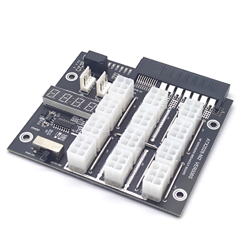 

1Pcs 12X6pin GPU/PCI-E 500W/800W/1400W/1600W PSU Breakout Board Converter For HP 720478-B21 865414-B21 720479-B21 PSU