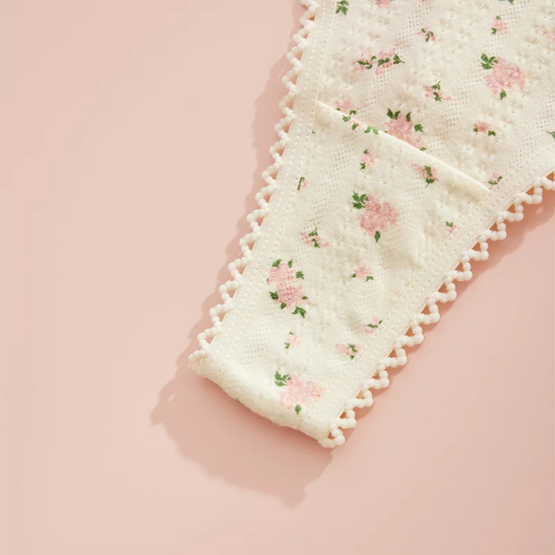 3 Pcs Fashion Cute Print Panties For Women Thongs Cotton Elastane Spring Summer Soft Lingerie Bow