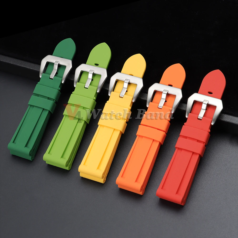 Deluxe Silicone Waterproof Sports Watch Band for Men - Universal Fit Wristband