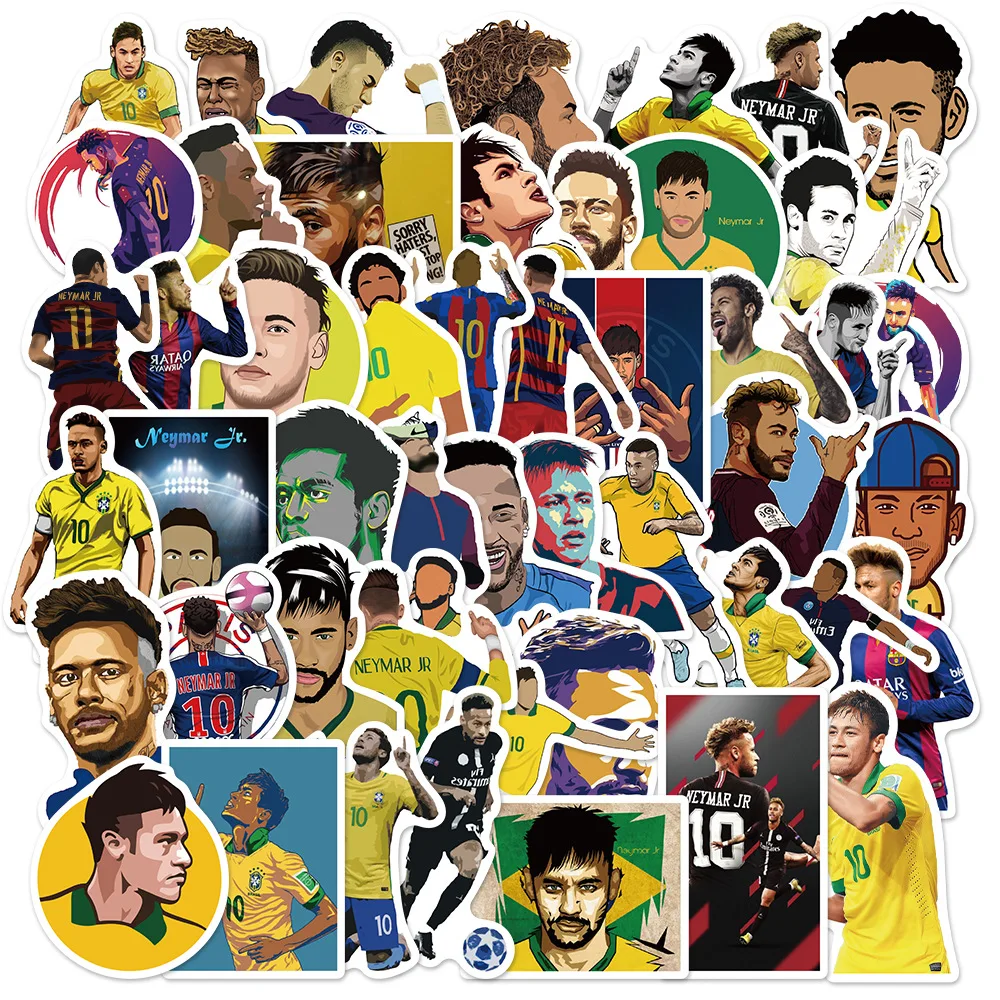 Sports Star Stickers 50Pcs/Set Basketball Football Star Collection Stickers DIY Laptop Phone Cases Luggage Skateboard Toys Gift