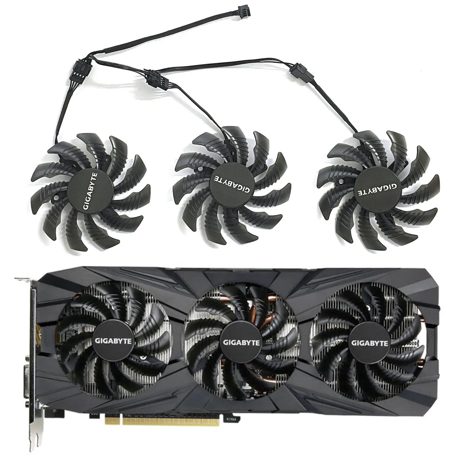 T128010Su Muslimex 4-Pin 78Mm Dc 12V 0.35A Gigabyte Aorus Gtx 1060 1070 1080 G1 Gtx 1070Ti 1080Ti 960 980Ti Scheda Grafica