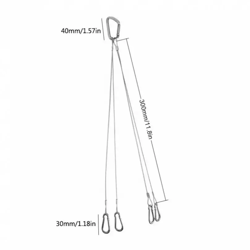LED Grow Lights Stainless Steel Rope Hanger