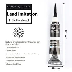 Vibrant Waterproof Acrylic Paint Tube - Rich Pigments for Wood, Canvas, and Fabric Painting (20ml Imitation lead)