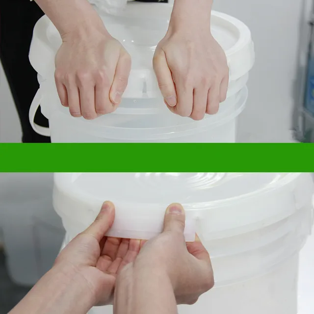 5/10L Kiváló Minőségű Sör Erjesztő Műanyag Vödör Légzsákkal Boros Fermentáció Élelmiszer -Minőségű Konténer Légmentesen Lezárás - Image 6