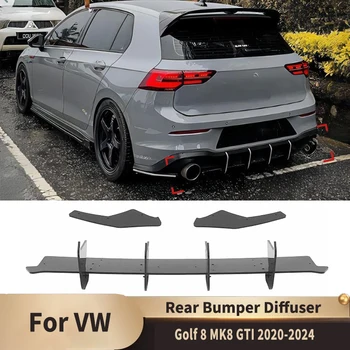Rear Bumper Diffuser Maxton Style for VW Golf 8 MK8 GTI 2020 – 2024
