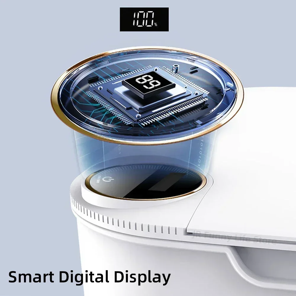 desktop trash can trash can 18L Smart Sensor Trash Bin Smart Sensing Trash Can Display Type-C Recharging Automatic Wastebin Kitchen Toilet Wastebasket
