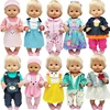 40cm Reborn Baby Doll Clothes 16 Inch Nenuco Clothes Rompers Doll Wears 1