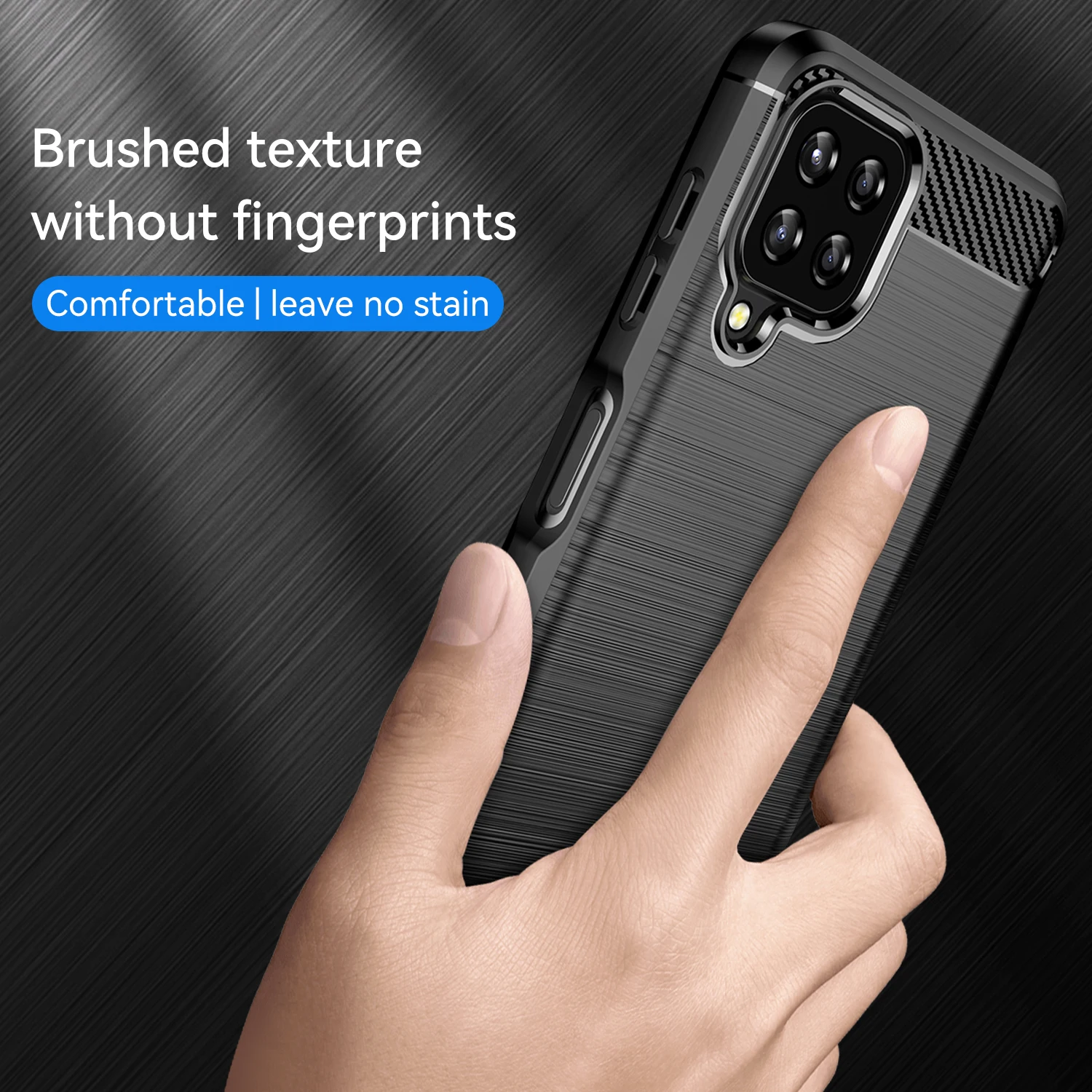 Shockproof Matte Luxury Silicone Case - Soft TPU Cover in Elegant Design