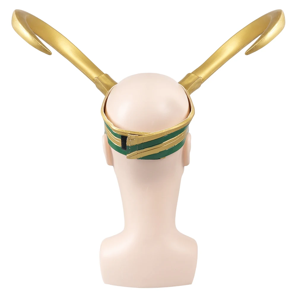 Loki Cosplay Long Horned Mask Headwear TV Super Villain Roleplay Fantasia Masquerade Costume Accessories Halloween Suit Props cosplay accessories
