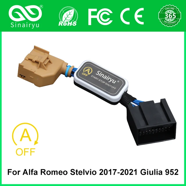 For Alfa Romeo Giulia 952 Stelvio 2015-2021 Car Auto Start Stop Canceller  Stop Start Engine Eliminator Device Plug Disable Cable - AliExpress
