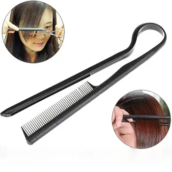 Parrucchiere Pettine a forma di V Ordinamento dei capelli Pettine dritto Clip Pettine per styling Pettine per lisciare Strumenti per capelli Pettine per distribuzione domestica