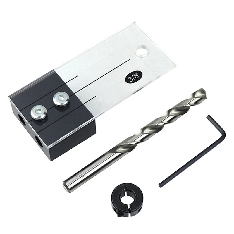 

1Set Woodworking Straight Hole Punching Locator Side Hole Punching Locator Vertical Puncher Kit