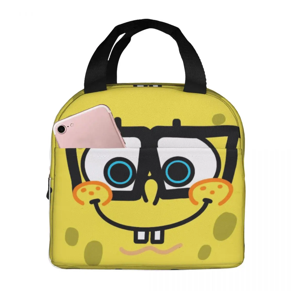 

Bob Anime Insulated Lunch Bag Insulated Bento Pack Aluminum Bag Cartoon Meal Pack Ice Pack Student Bento Lunch Handbag