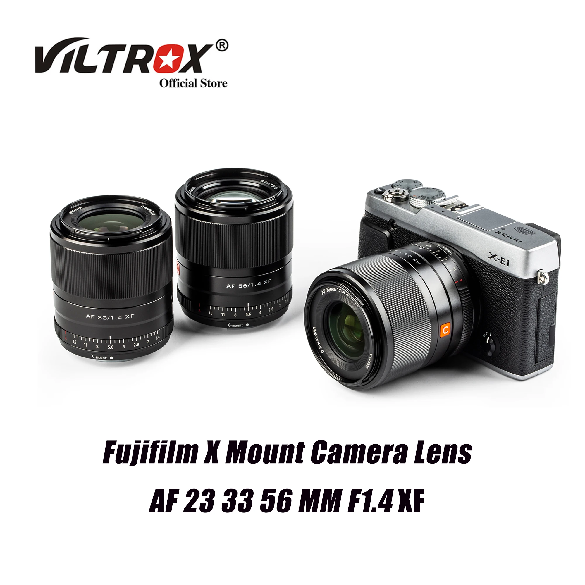 VILTROX 13mm 23mm 33mm 56mm F1.4 Auto Focus Portrait Large Aperture Lens APS-C For Fujifilm Fuji X Mount Camera X-T4 X-T3 X-T30