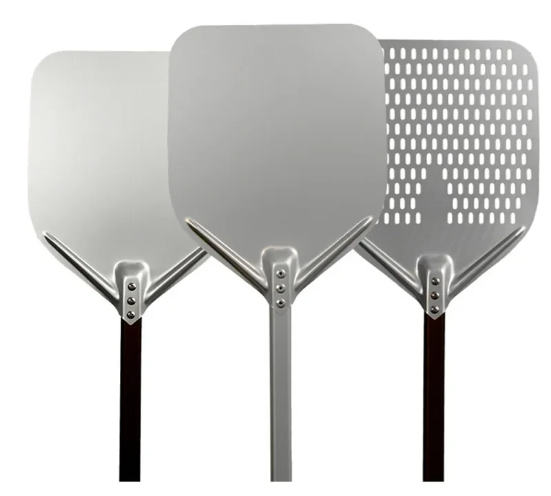 Pizza peel Pizza bakeware 12 14 inch Pizza Shovel Peel Big long Aluminum With Long Handle Pastry Tools for Pizza Cake Baking