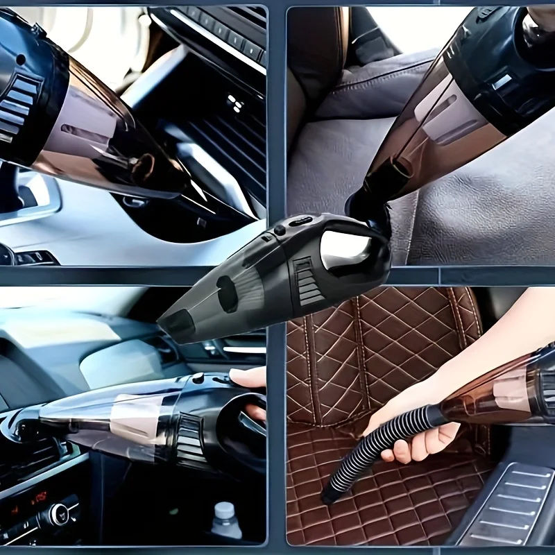 Handheld Vacuum Cleaner 12V Handheld Car Vacuum Cleaner With Strong Suction Power Portable Mini Car Cleaner