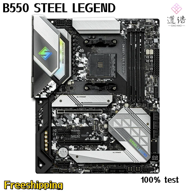 For ASROCK B550 STEEL LEGEND Motherboard 128GB HDMI M.2 Socket AM4 DDR4 ATX B550 Mainboard 1 S014f3ceb35154535a6f373c9fc690dd7r