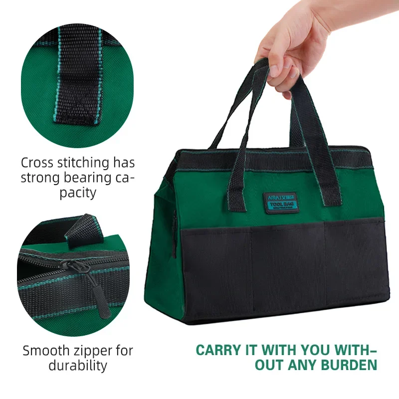 Tool Bag 13 INCH Multifunctional Oxford Cloth Electrical Waterproof and Wear-Resistant Large Capacity Storage