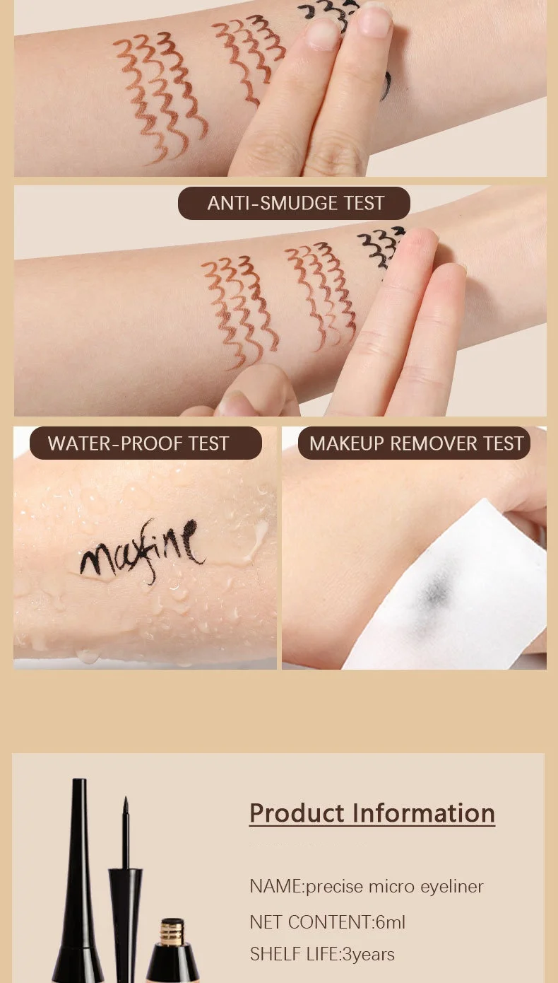 Wasserfester Eyeliner Stift Mit Matter Textur Und Feiner Spitze_voghion.com