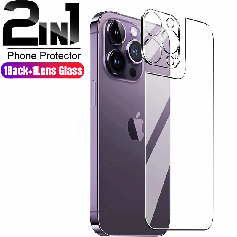 2in1 Tempered Glass Screen Protector for iPhone