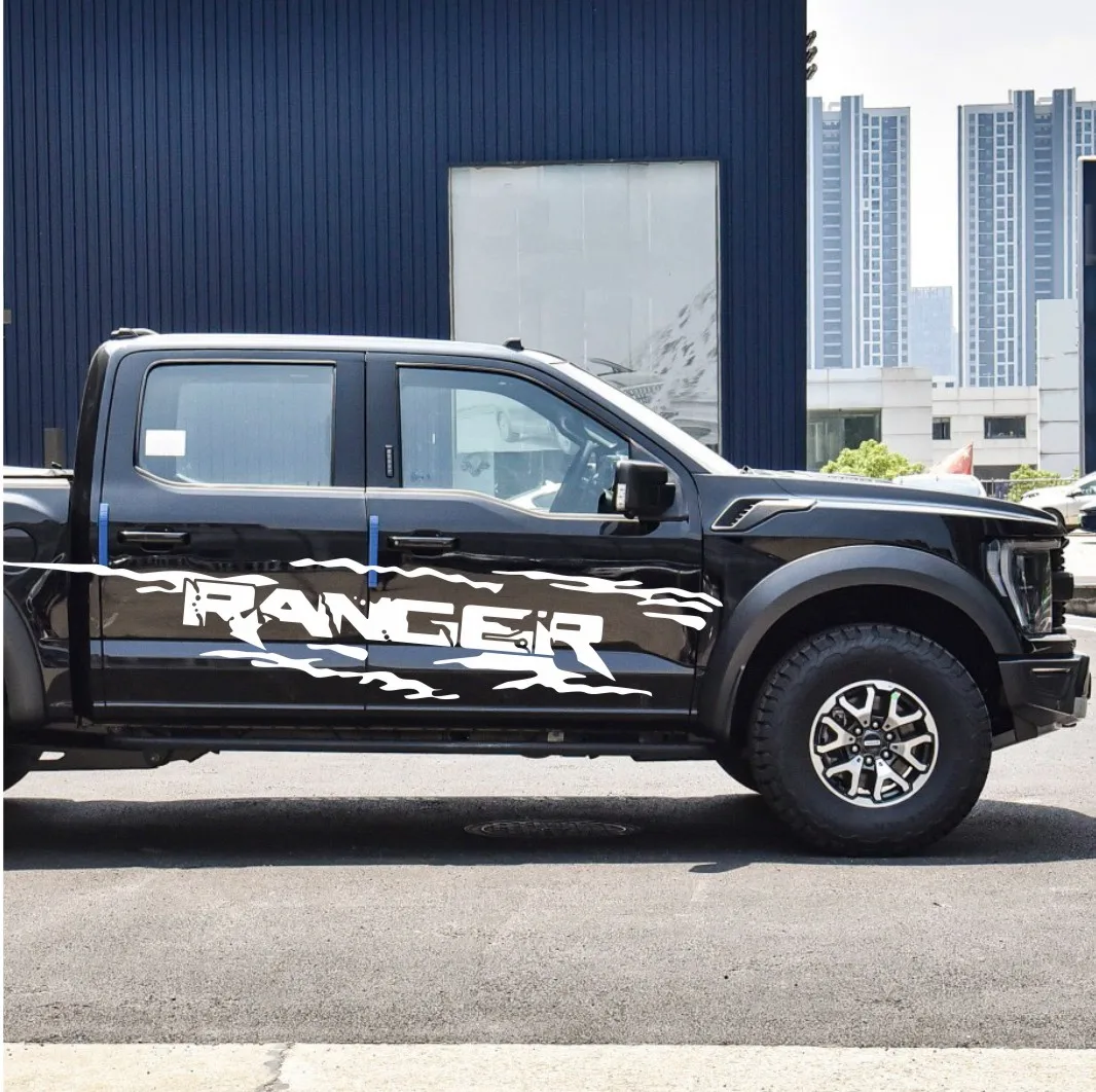 

2 шт., виниловые наклейки на дверь автомобиля Ford Ranger Raptor Pickup