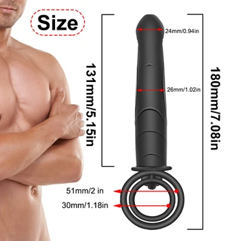 10 Modes Double Penetration Vibrator anal plug Sex Toys for Couples Strapon Dildo Vibrator Strap on Penis Sex Toys for Women Man 5