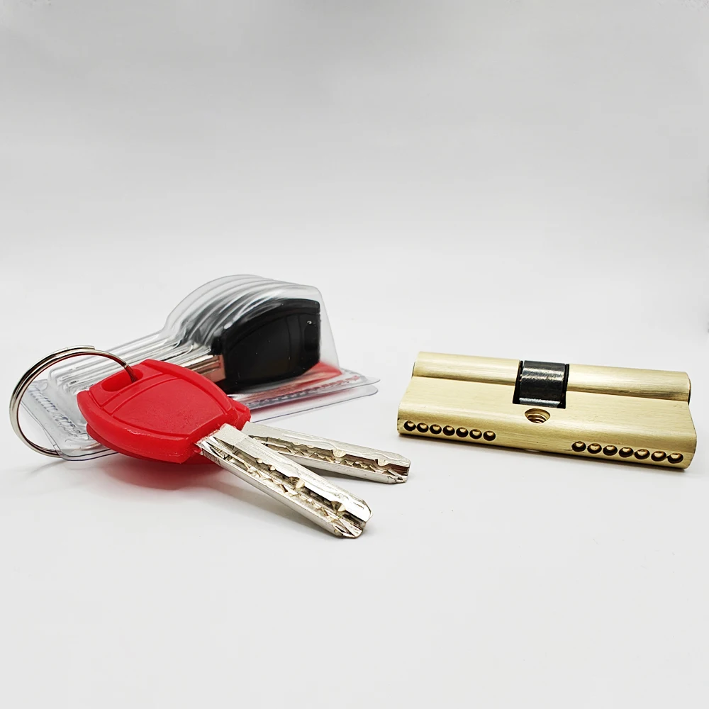 Anti-theft Cylinder Door Lock Core Old-fashioned Access Door Double-open All-copper AB Lock Core Universal 7-pcs Keys door lock cylinder