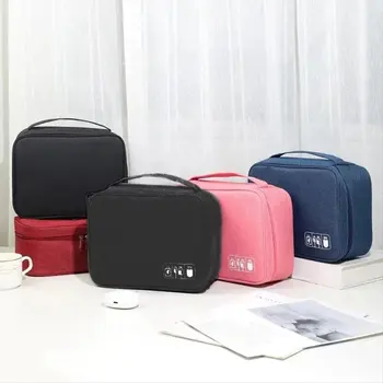 [N11R] Borsa portaoggetti per cavo dati digitale Borsa portaoggetti portatile multifunzionale per accessori elettronici, nera