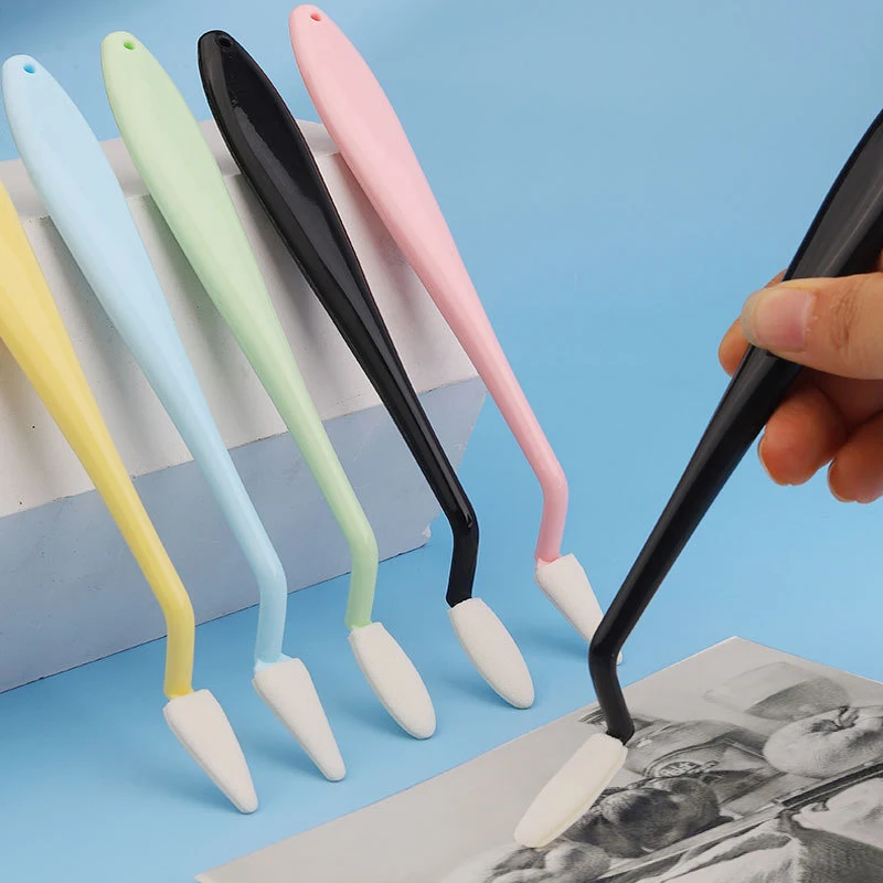 

1Pc Art Sketching Eraser Knife Washable Brush Sponge High-gloss Drawing Correction Details Eraser Pen Sketching Cleaning Tool