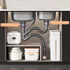 Musurjoy Brushed Kitchen Sink, Stainless Steel Dishwashing Double Sink Cabinet Basin, Countertop Mounted Workbench, 4