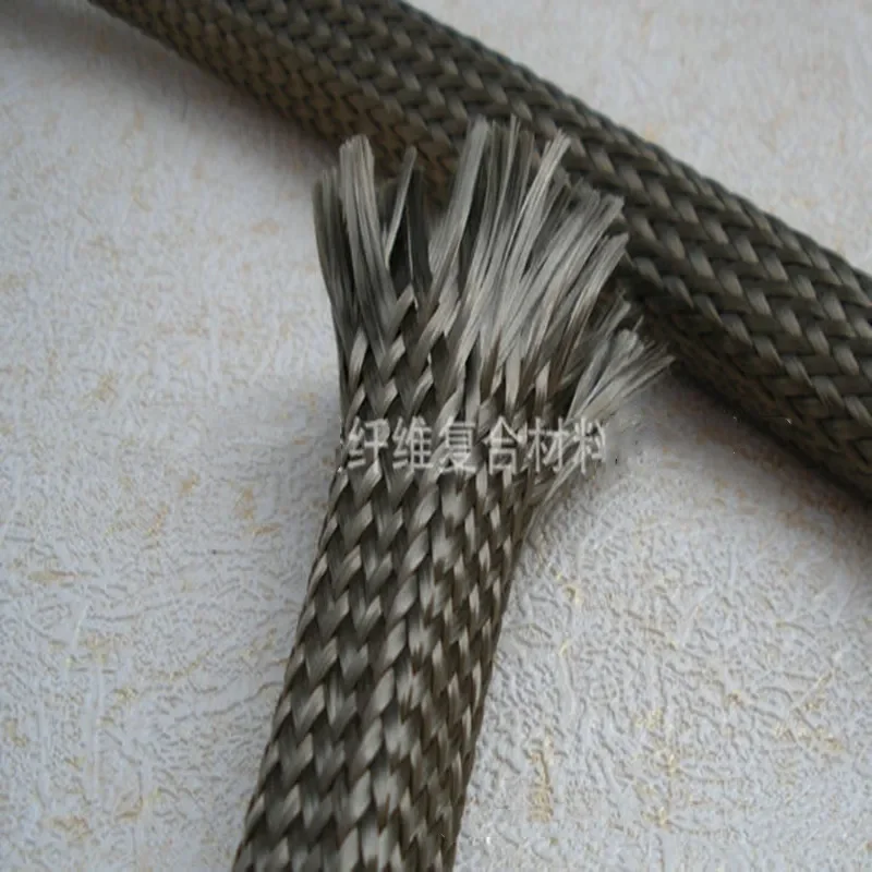 Real Carbon Fiber Cylinder webbing 72/64 spindle 3K HCF-15 HCF-20 12K HCF-52 HCF-58 Cylinder Fabric Braid Belt carbon fiber