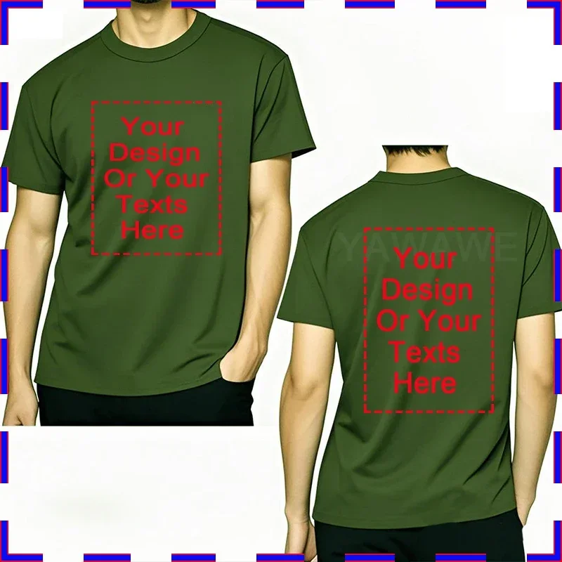 Personalized Custom Photo T-Shirts for Men - Unique Gift for Dad, Grandpa, or Couples