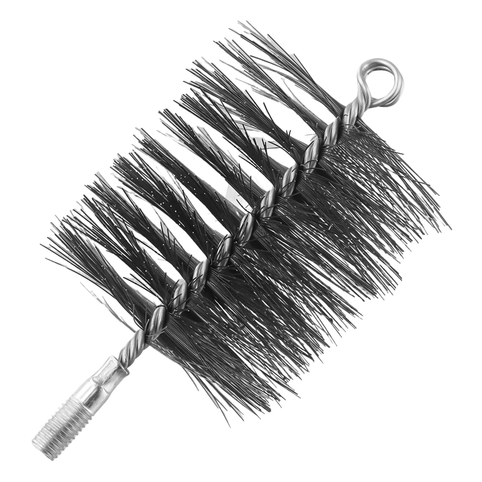 Efficient Cleaning 4inch Chimney Brush Round Steel Wire Bristles Remove Rust and Dirt Fireplace Flue Pipe Cleaner