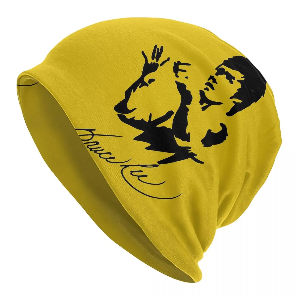 

Bruce Lee Kung Fu Knitted hat for men and women Gift Unisex winter warm brimless urinal hat