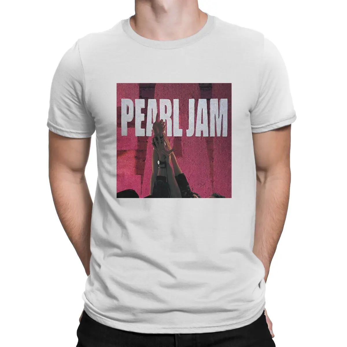

Футболка мужская с надписью «Pearl Jam Band»