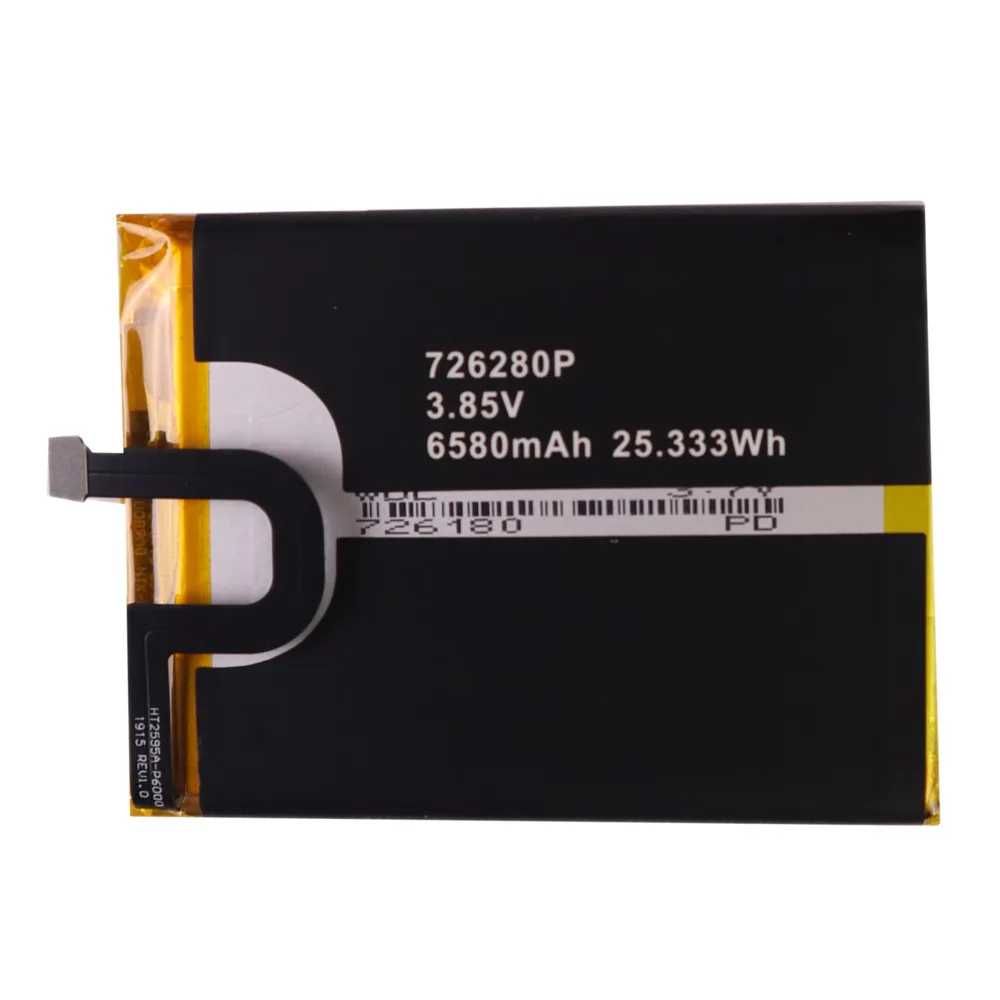 Bateria Original para Blackview Bv6800 bv 6800 Pro Telefone Móvel Inteligente Ip68 Impermeável 6580mah 726280p Mt6750t Novo 2023 - Image 2