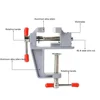 Mini Bench Vise Tools 3.5" Aluminum Miniature Small Jewelers Hobby Clamp On Table Tool Vice Muliti-Funcational Accessories 3