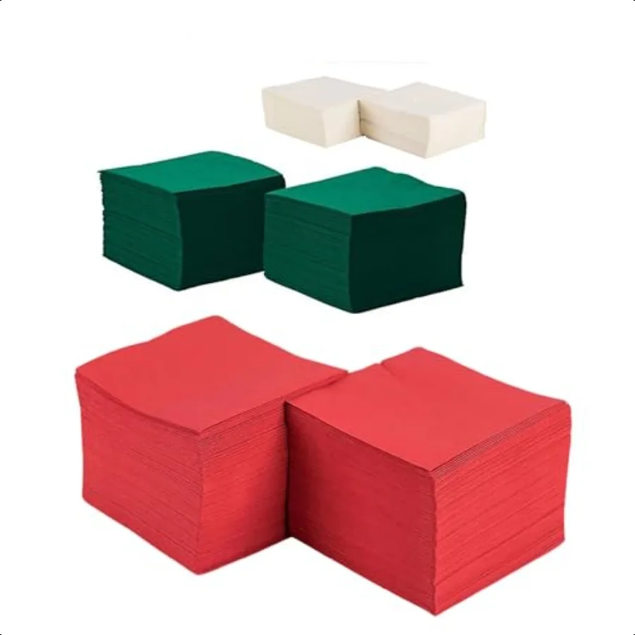 150 Piece Christmas Cocktail Napkins Set