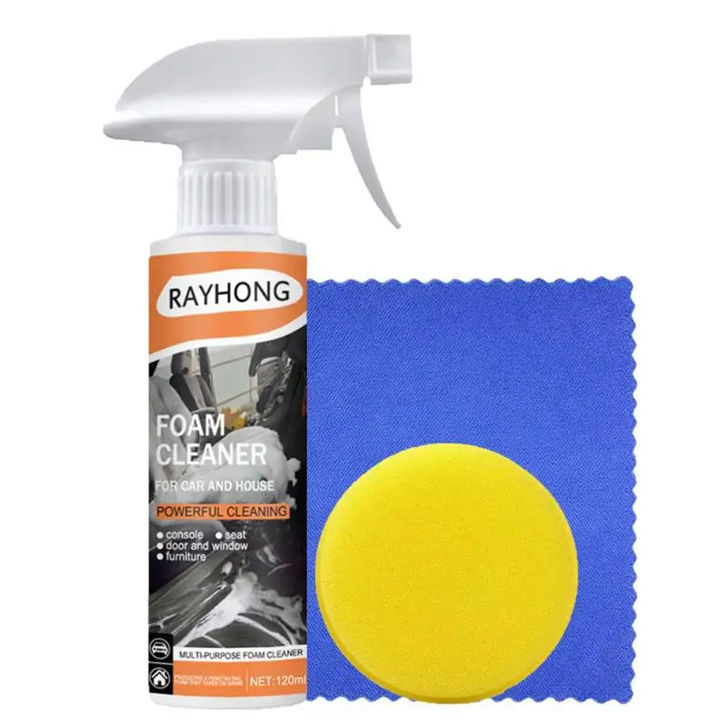 

Multipurpose Foam Spray Car Stain Removal Spray Multi-Functional Foam Spray Leather Seat Decontamination Supplies 60ml / 120ml