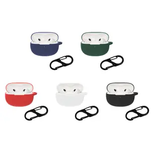 Colorful Silicone Case For Xiaomi Redmi Buds 4 Active Earbuds bud 4  Earphone Case Charging Boxs Cover with Keychain Hook - AliExpress
