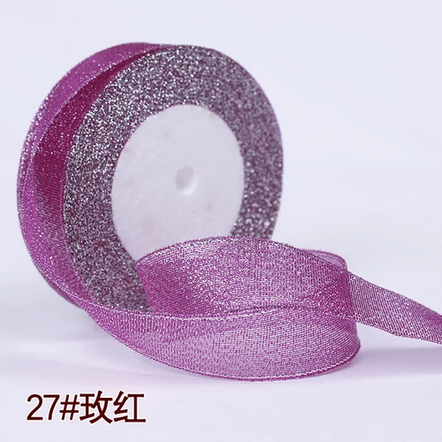 Elegant Glitter Satin Ribbon - Perfect for DIY Crafts, Gift Wrapping, and Party Decorations