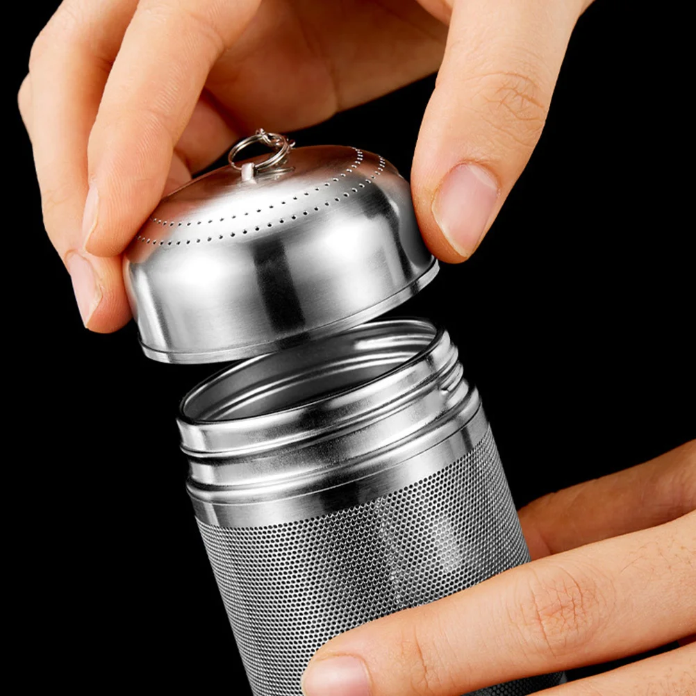 Stainless Steel Seasoning Ball Tea Infuser Soup Filter Kitchen Spice Strainer Herbal Brine Basket Tea Strainer Kitchen Dining